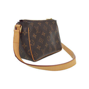 Louis Vuitton Shoulder Viva Leather Bag Cite Monogram Brown